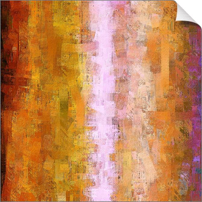 Купить и печать на заказ Картины на холсте Абстракция с лиловой полосой