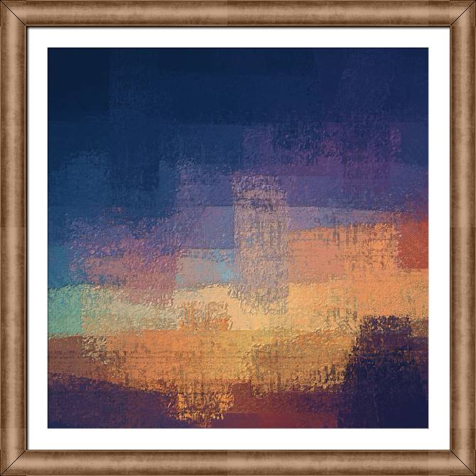 Купить и печать на заказ Картины на холсте Абстрактная стилизация города