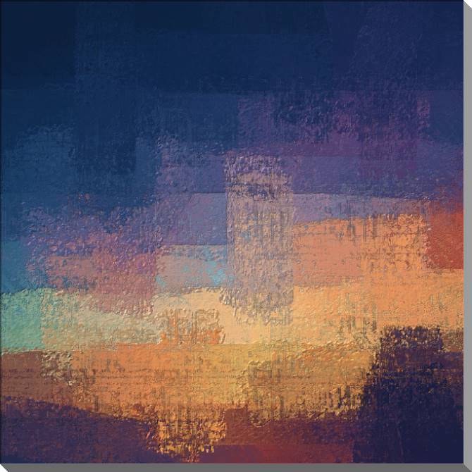 Купить и печать на заказ Картины на пластике, пеноркартоне Абстрактная стилизация города