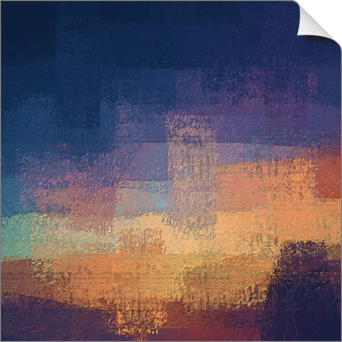 Купить и печать на заказ Картины на холсте Абстрактная стилизация города