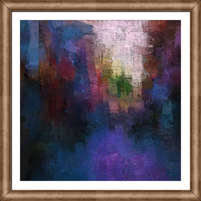 Купить и печать на заказ Картины на холсте Мрачная городская абстракция