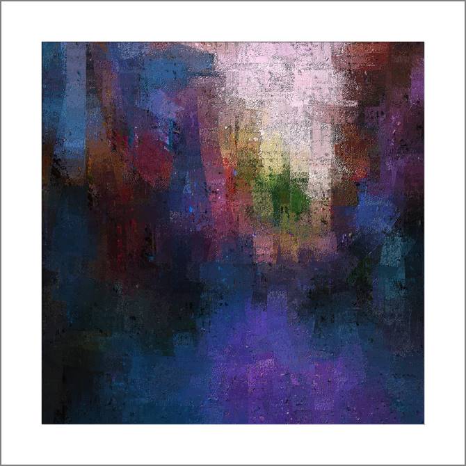 Купить и печать на заказ Картины, фото с паспарту Мрачная городская абстракция