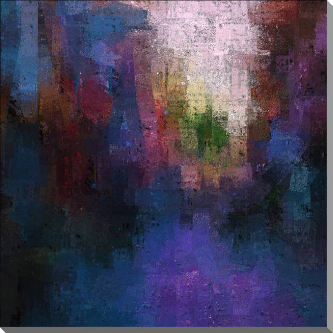 Купить и печать на заказ Картины на пластике, пеноркартоне Мрачная городская абстракция