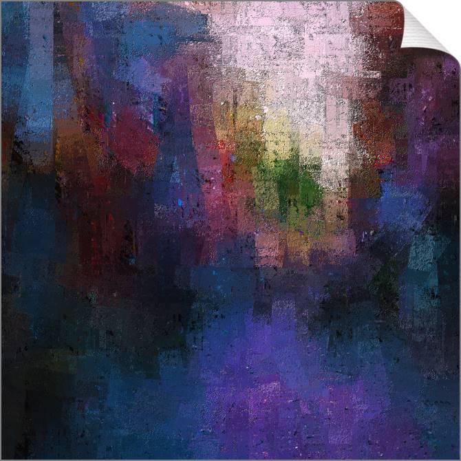 Купить и печать на заказ Картины на холсте Мрачная городская абстракция