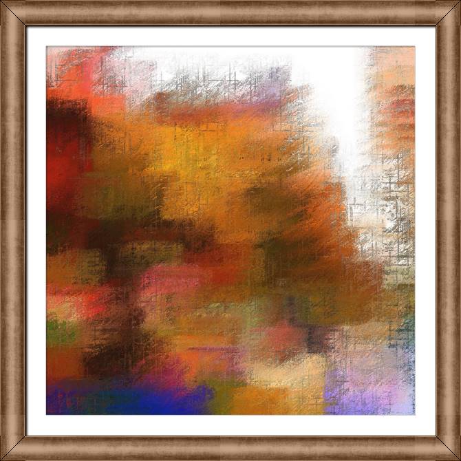 Купить и печать на заказ Картины на холсте Абстракция в мягких коричневых тонах