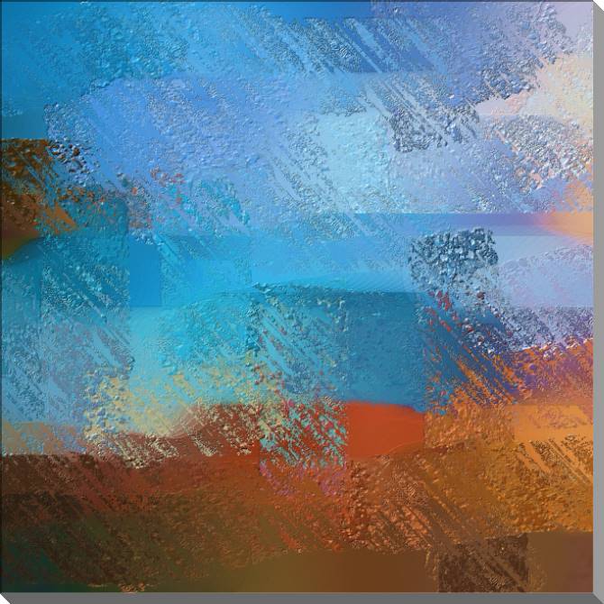 Купить и печать на заказ Картины на пластике, пеноркартоне Текстурные синие и коричневые мазки