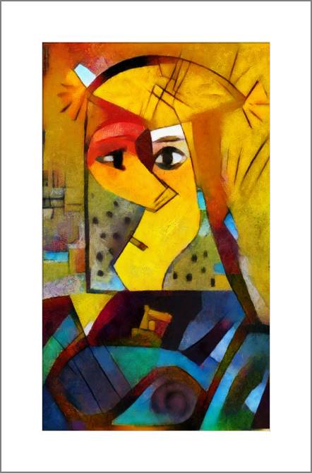 Купить и печать на заказ Картины, фото с паспарту Поцелуй