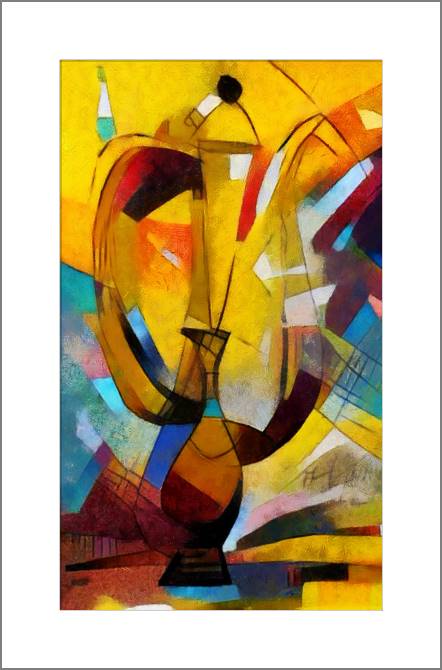 Купить и печать на заказ Картины, фото с паспарту Натюрморт с кофейником