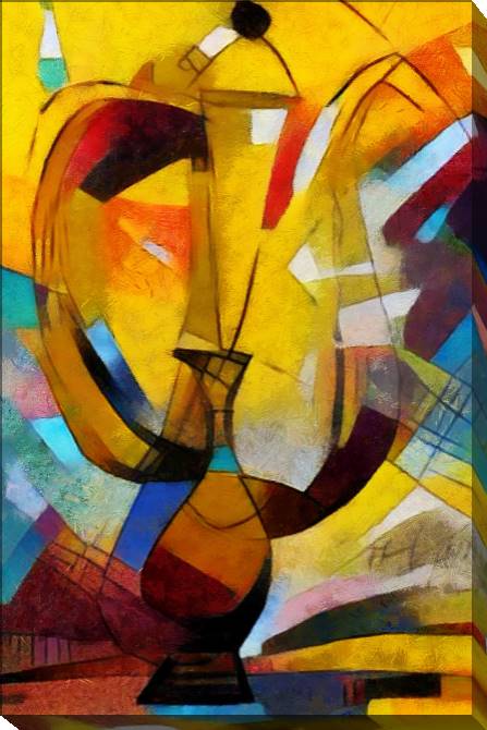 Paintings on canvas A series of pastel painting in explanation Пикассо_4