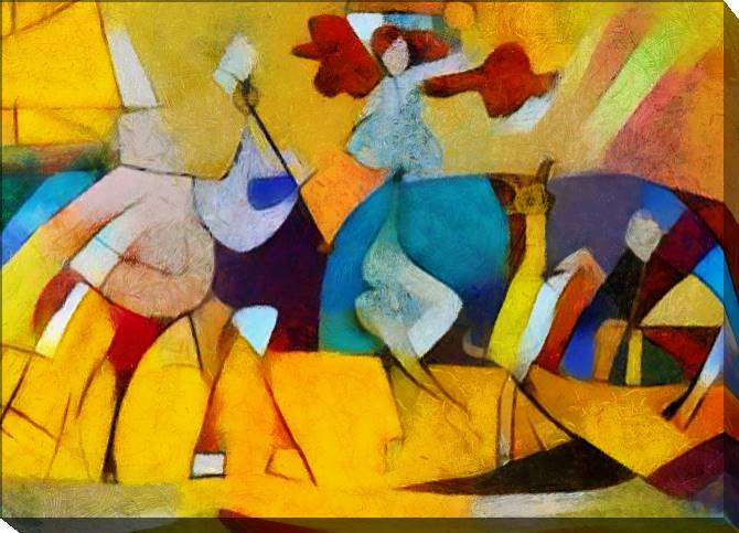 Paintings on canvas A series of pastel painting in explanation Пикассо_5