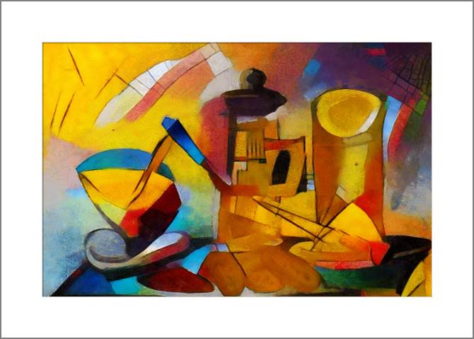 Купить и печать на заказ Картины, фото с паспарту Завтрак