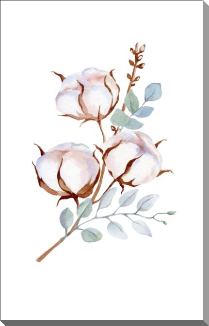 Купить и печать на заказ Картины на пластике, пеноркартоне Нежность хлопка