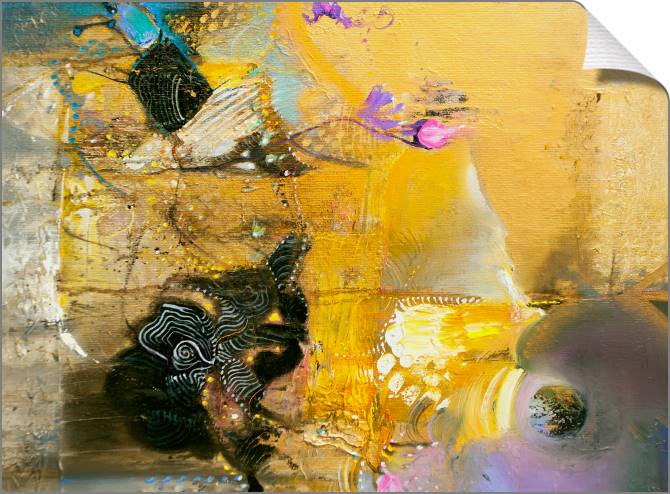 Купить и печать на заказ Картины на холсте Лиловый на золотом