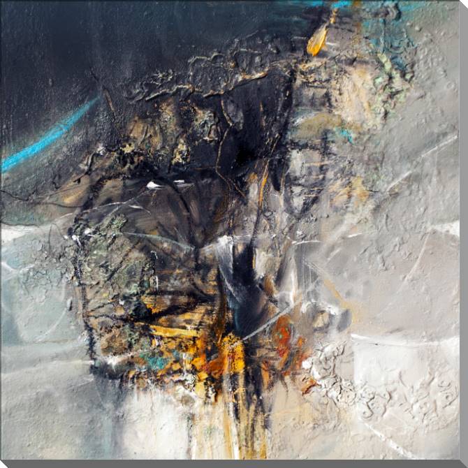 Купить и печать на заказ Картины на пластике, пеноркартоне Серая объемная абстракция