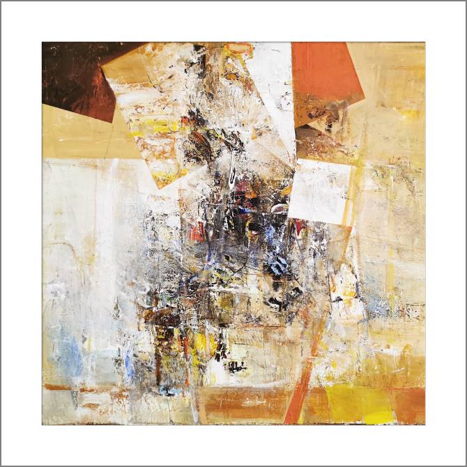 Купить и печать на заказ Картины, фото с паспарту Абстракция квадратов