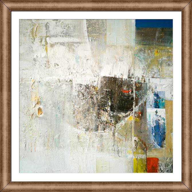 Купить и печать на заказ Картины на холсте Серая абстракция с акцентами