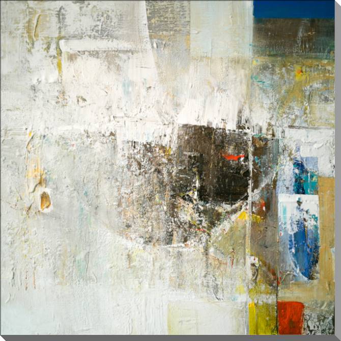 Купить и печать на заказ Картины на пластике, пеноркартоне Серая абстракция с акцентами