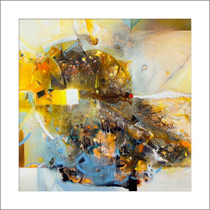 Купить и печать на заказ Картины, фото с паспарту Пестрая абстракция