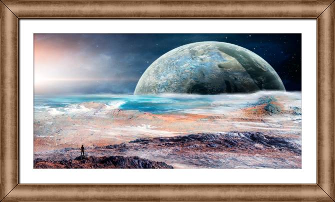 Купить и печать на заказ Картины на холсте Космический горизонт