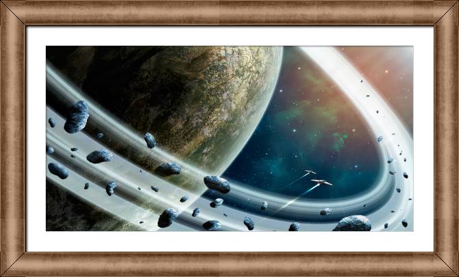 Купить и печать на заказ Картины на холсте Кольца Сатурна