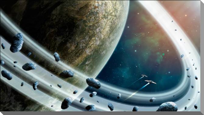 Купить и печать на заказ Картины на пластике, пеноркартоне Кольца Сатурна