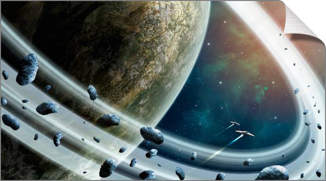 Купить и печать на заказ Картины на холсте Кольца Сатурна