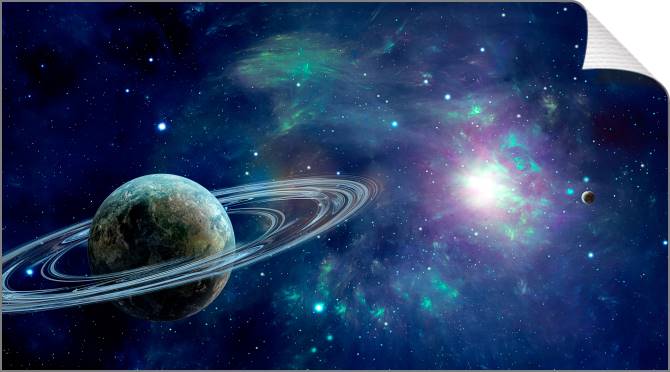 Купить и печать на заказ Картины на холсте Фантастический Сатурн