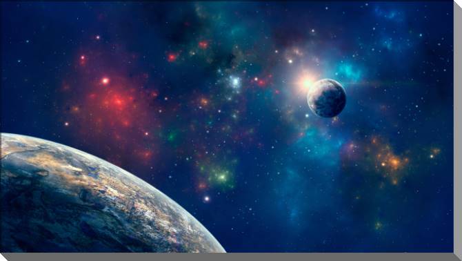 Купить и печать на заказ Картины на пластике, пеноркартоне Бескрайний космос