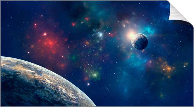 Купить и печать на заказ Картины на холсте Бескрайний космос