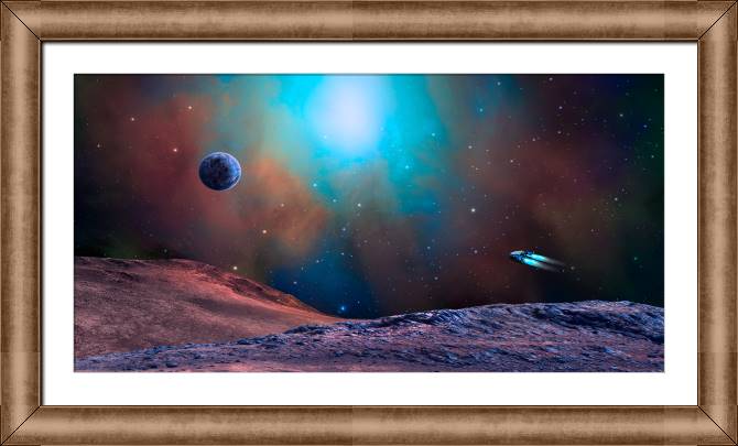 Купить и печать на заказ Картины на холсте Космическое путешествие