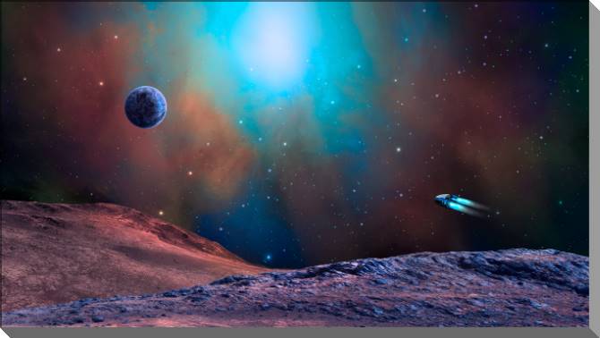 Купить и печать на заказ Картины на пластике, пеноркартоне Космическое путешествие