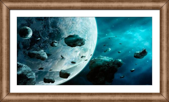 Купить и печать на заказ Картины на холсте Голубая туманность