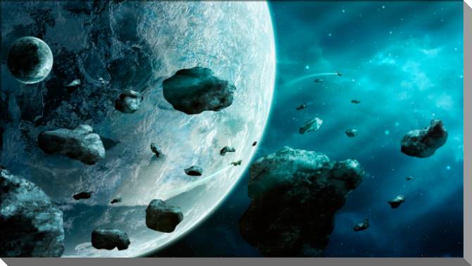 Купить и печать на заказ Картины на пластике, пеноркартоне Голубая туманность