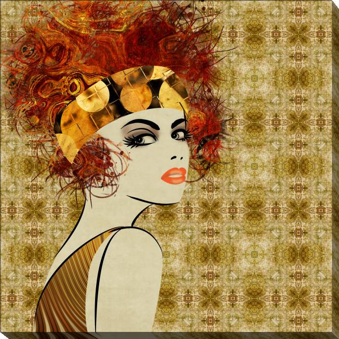 Картины на холсте Series of flower female образ_3