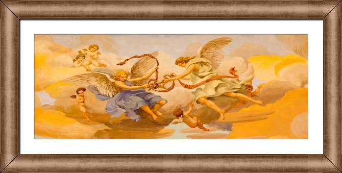 Купить и печать на заказ Картины на холсте Серия фреска религия 1