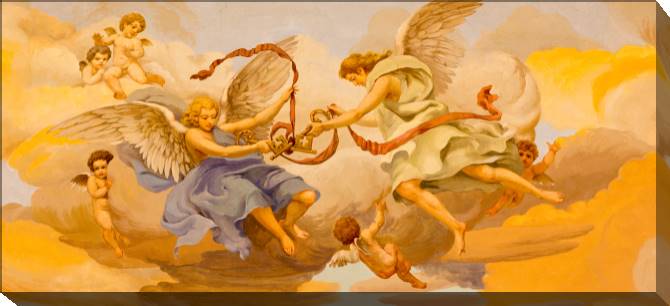 Paintings on canvas A series of mural религия_1