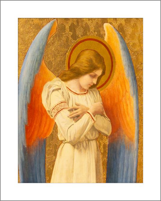 Купить и печать на заказ Картины, фото с паспарту Серия фреска религия 3