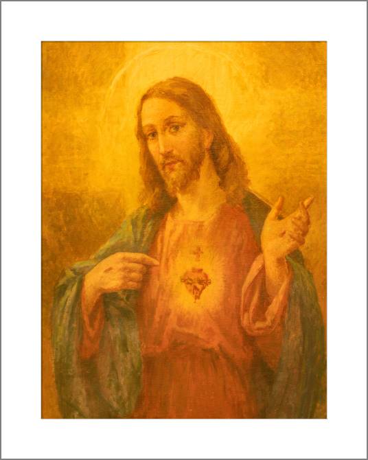 Купить и печать на заказ Картины, фото с паспарту Серия фреска религия 4