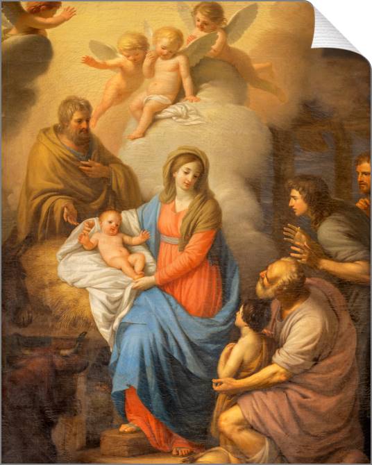 Купить и печать на заказ Картины на холсте Серия фреска религия 5