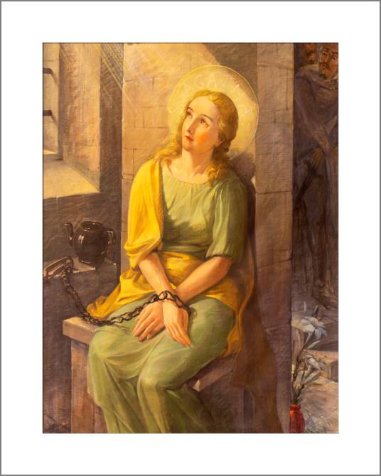 Купить и печать на заказ Картины, фото с паспарту Серия фреска религия 6