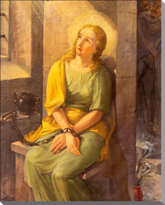 Купить и печать на заказ Картины на пластике, пеноркартоне Серия фреска религия 6