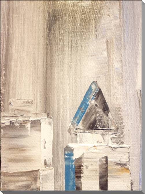 Купить и печать на заказ Картины на пластике, пеноркартоне Треугольник на бежевом фоне