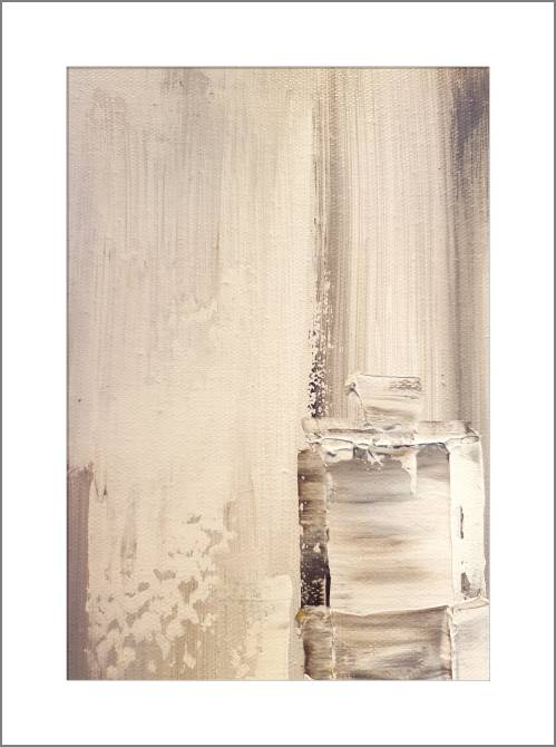 Купить и печать на заказ Картины, фото с паспарту Бежевая абстракция