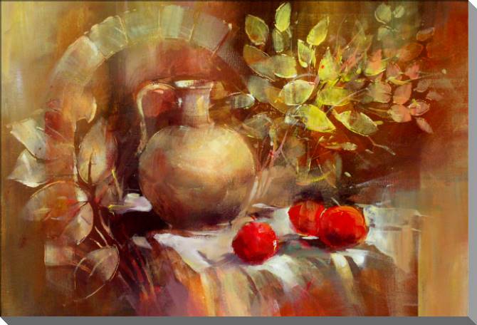 Купить и печать на заказ Картины на пластике, пеноркартоне Натюрморт с кувшином