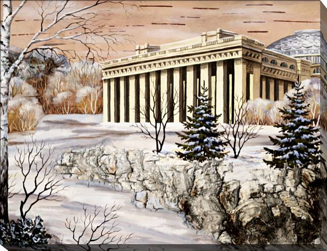 Картины на холсте The series figure on бересте_1