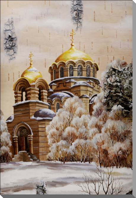 Купить и печать на заказ Картины на пластике, пеноркартоне Собор Александра Невского в Новосибирске