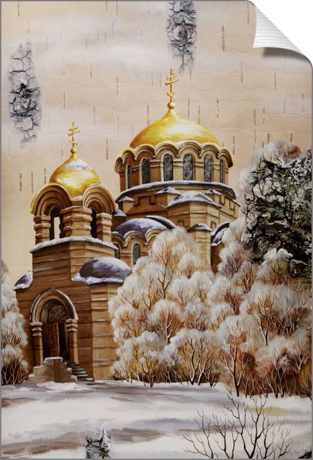 Купить и печать на заказ Картины на холсте Собор Александра Невского в Новосибирске