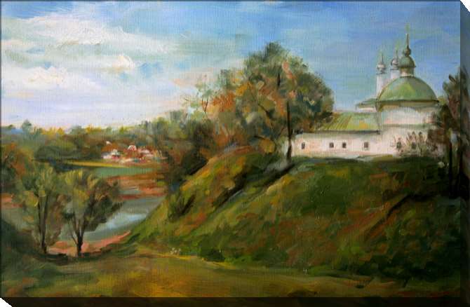 Paintings on canvas The series of summer пейзаж_5