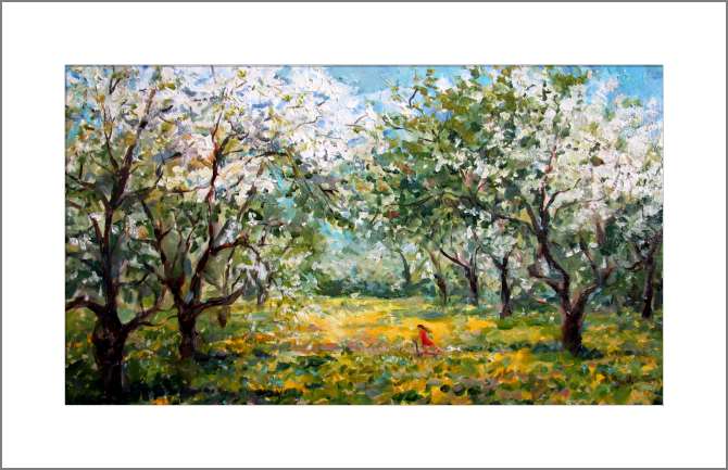 Картины, фото с паспарту The series of summer пейзаж_6