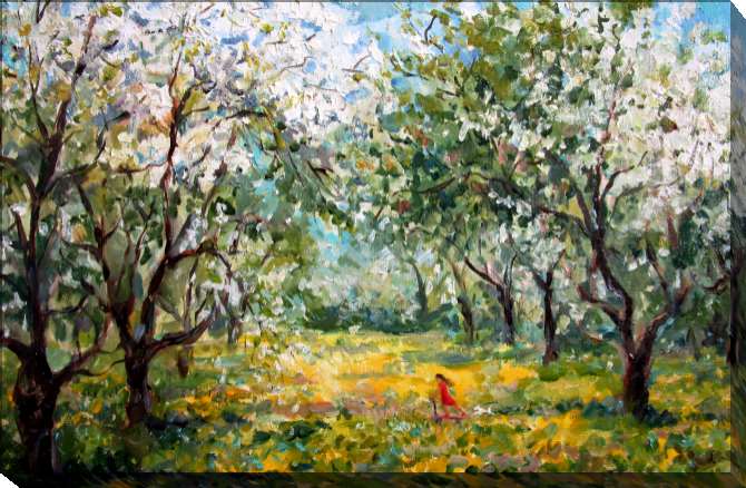 Paintings on canvas The series of summer пейзаж_6